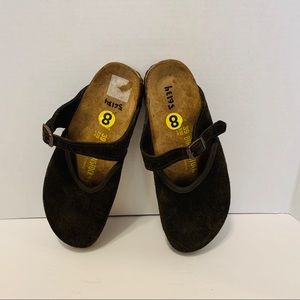 Birkenstock Brown Suede Clogs Shoes Size US 8